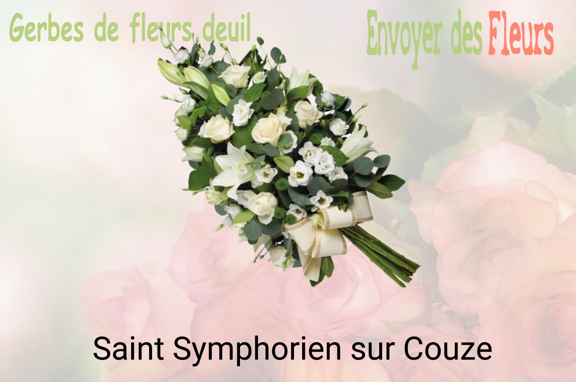 Gerbe de fleurs de deuil livrée à Saint-Symphorien-sur-Couze